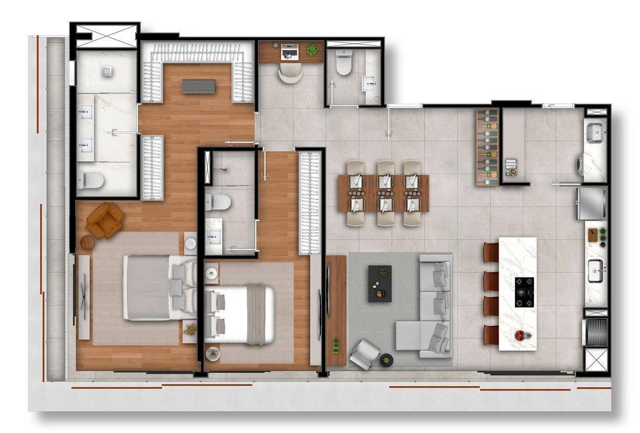 Apartamento à venda com 2 quartos, 131m² - Foto 22