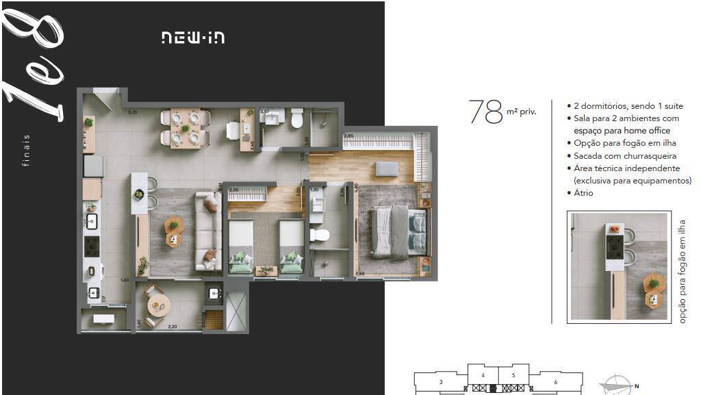 Apartamento, 2 quartos, 69 m² - Foto 24