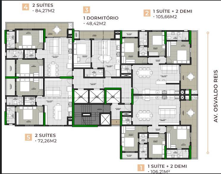 Apartamento à venda com 3 quartos, 106m² - Foto 12