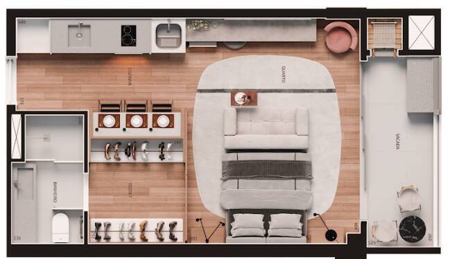 Apartamento à venda com 1 quarto, 36m² - Foto 20