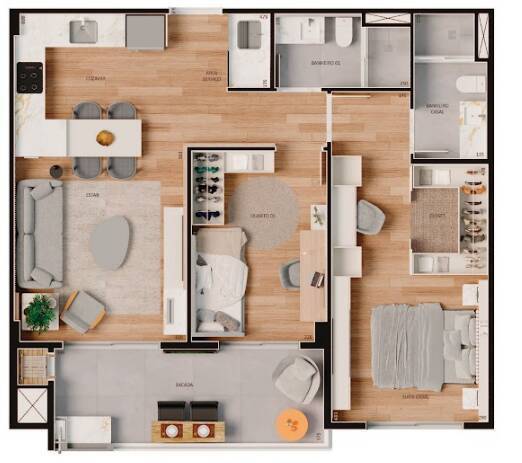 Apartamento à venda com 2 quartos, 71m² - Foto 20