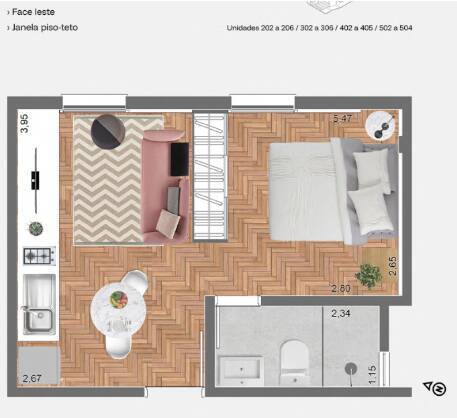 Apartamento, 1 quarto, 23 m² - Foto 9