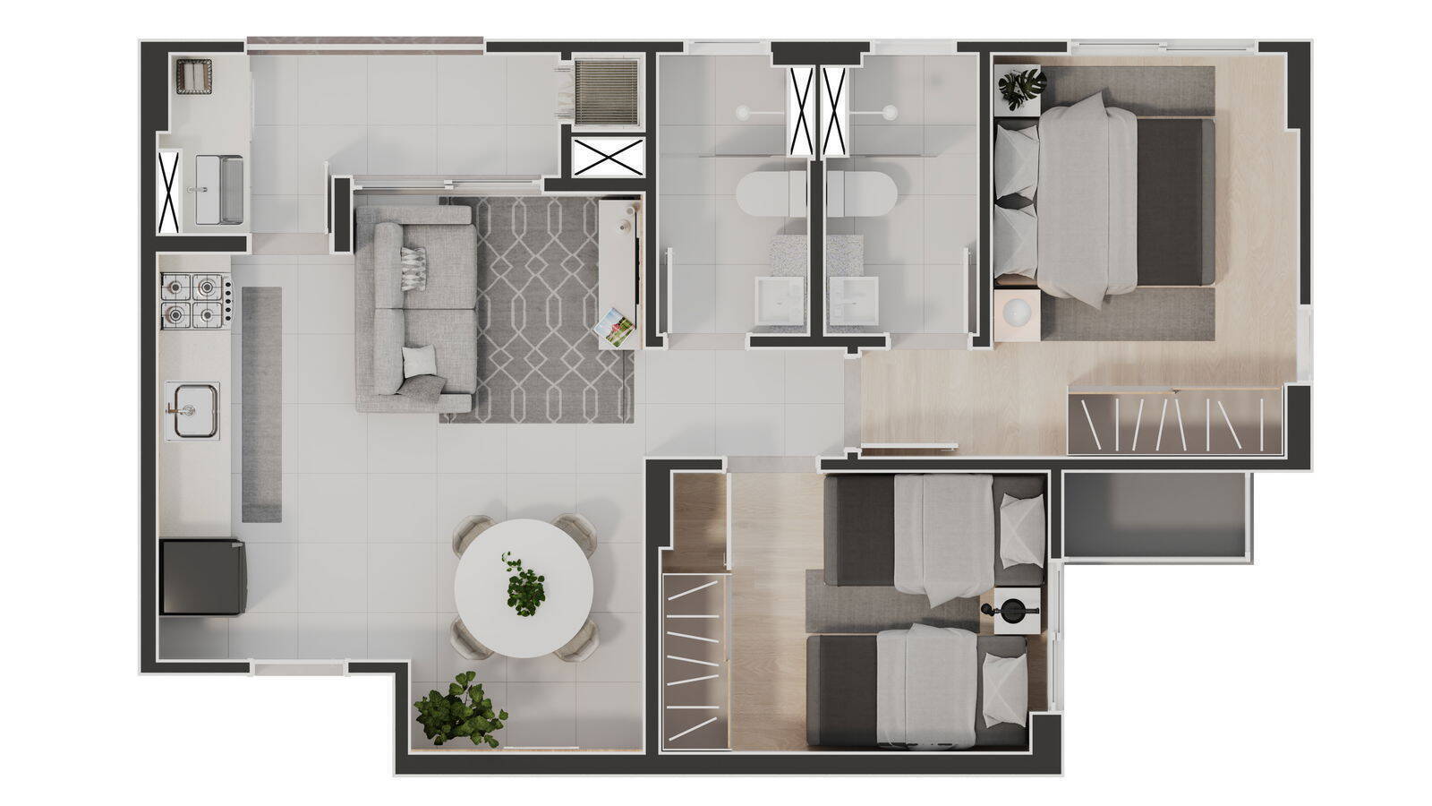 Apartamento à venda com 2 quartos, 56m² - Foto 21
