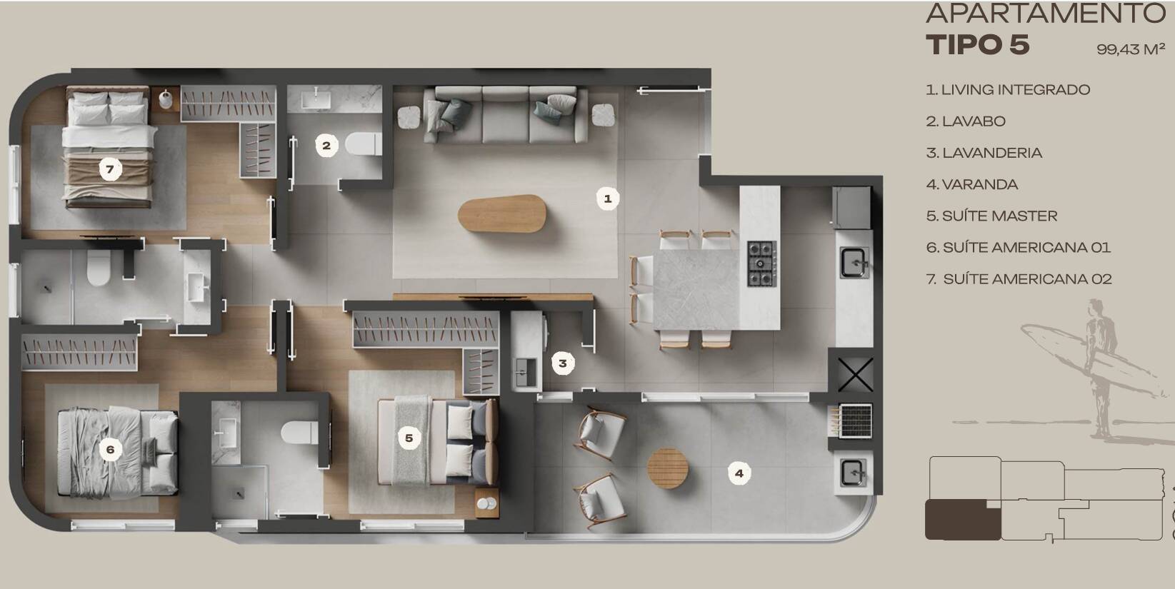 Apartamento, 3 quartos, 99 m² - Foto 43