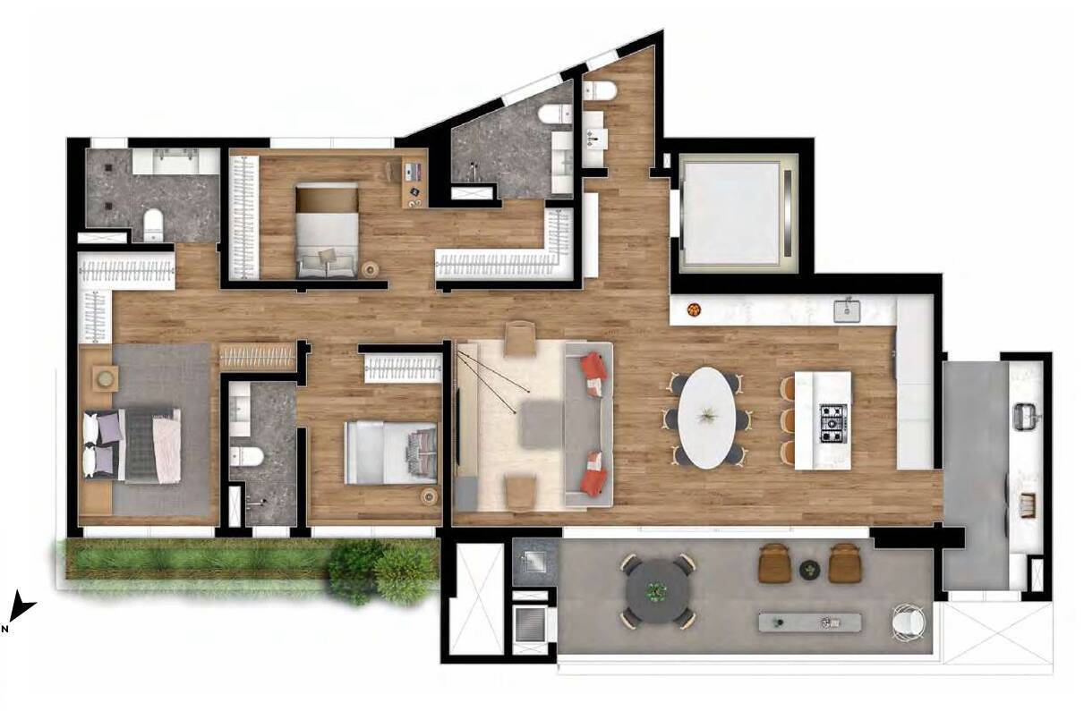 Apartamento à venda com 3 quartos, 164m² - Foto 56