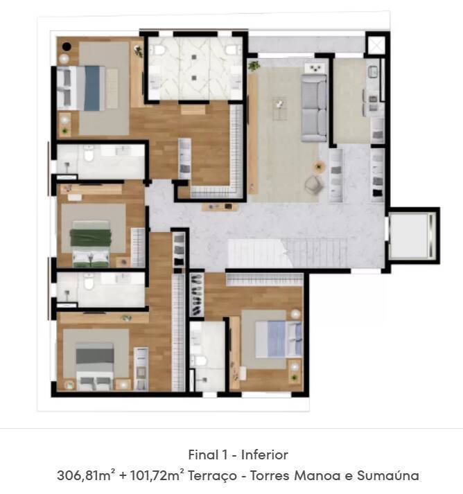 Apartamento à venda com 4 quartos, 306m² - Foto 19