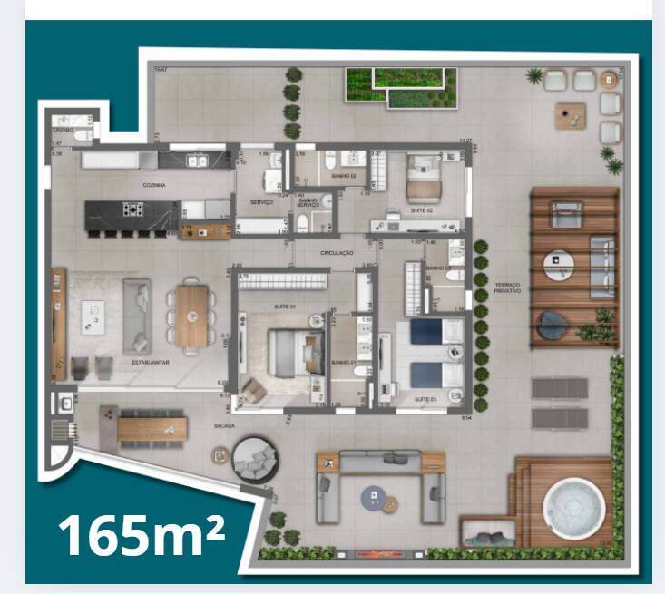Apartamento à venda com 3 quartos, 165m² - Foto 30