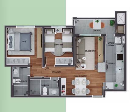 Apartamento à venda com 2 quartos, 59m² - Foto 16