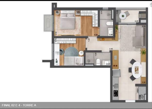 Apartamento à venda com 2 quartos, 65m² - Foto 19