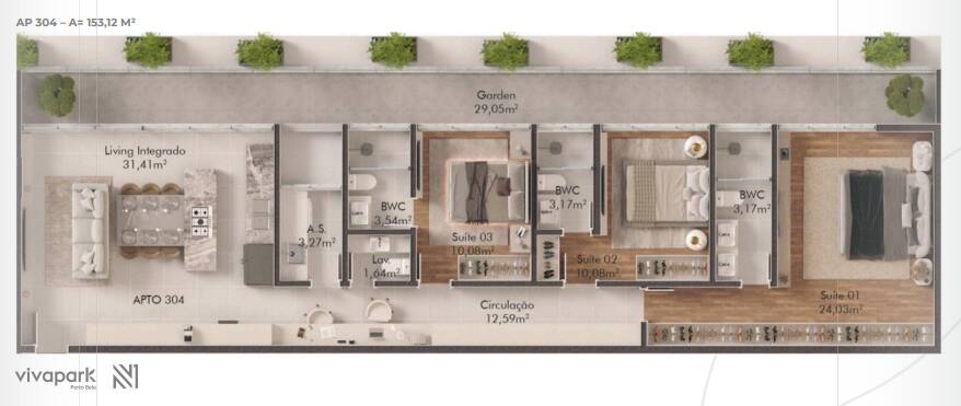 Apartamento, 4 quartos, 153 m² - Foto 46