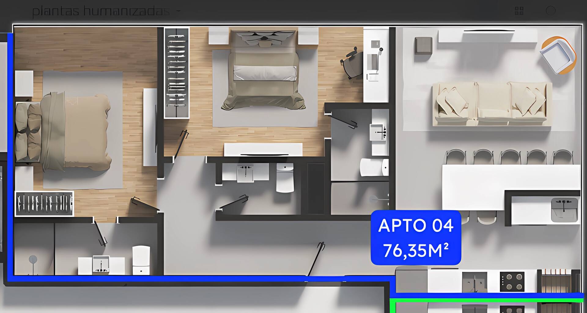 Apartamento, 2 quartos, 76 m² - Foto 41