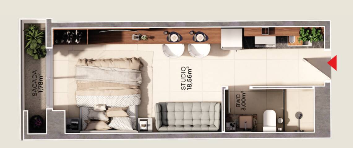 Apartamento à venda com 1 quarto, 27m² - Foto 23