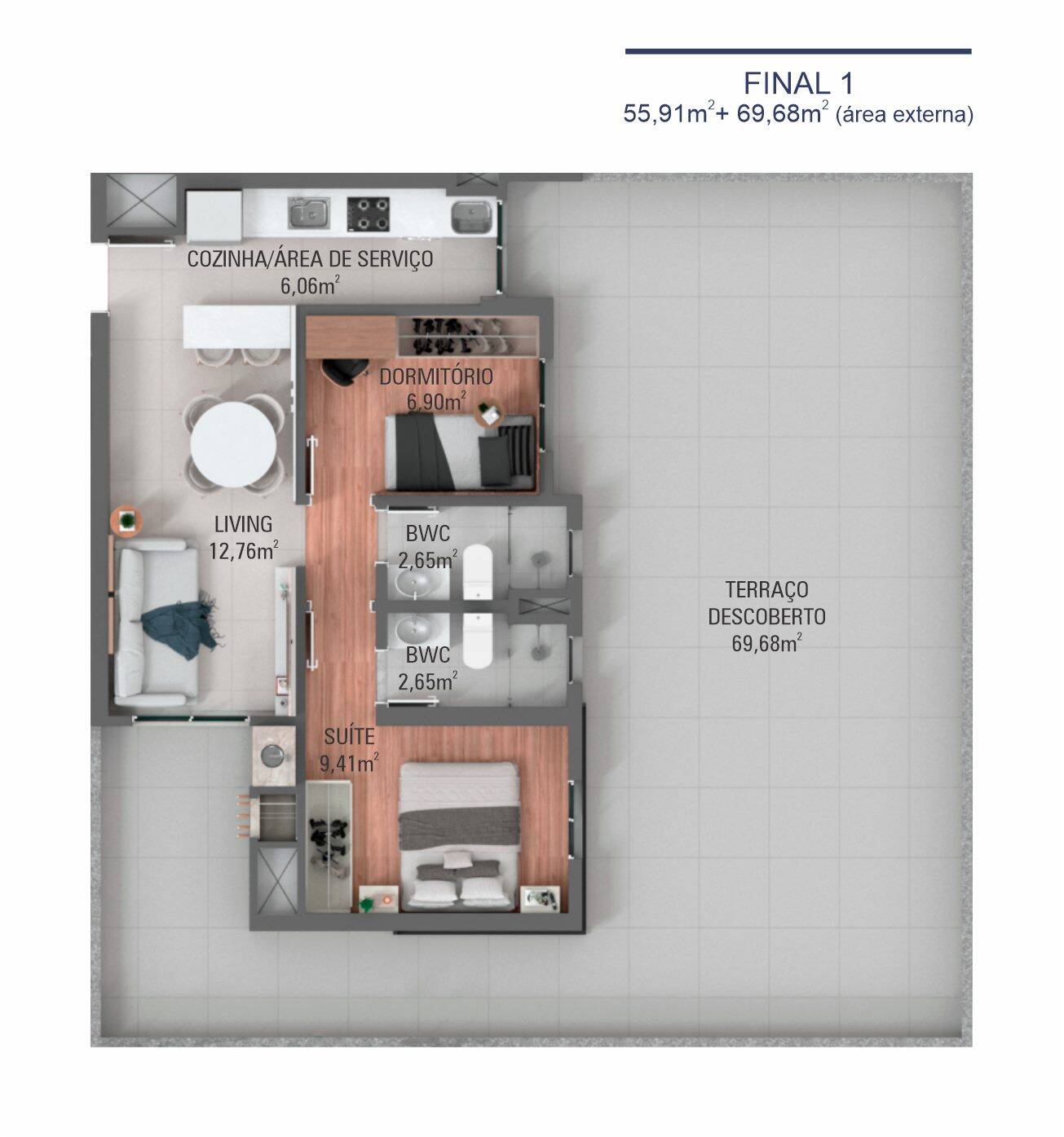 Apartamento, 2 quartos, 55 m² - Foto 15