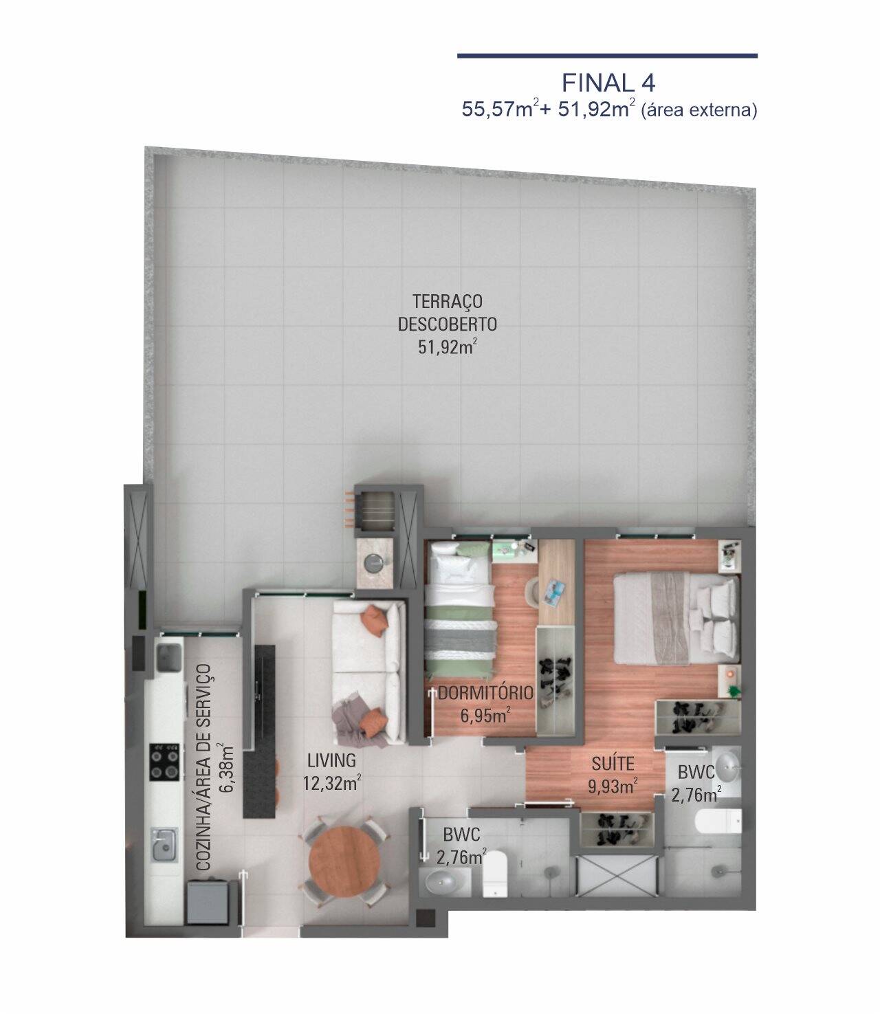 Apartamento, 2 quartos, 55 m² - Foto 18