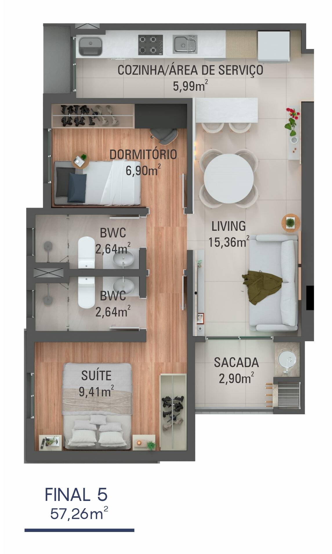 Apartamento, 2 quartos, 55 m² - Foto 25