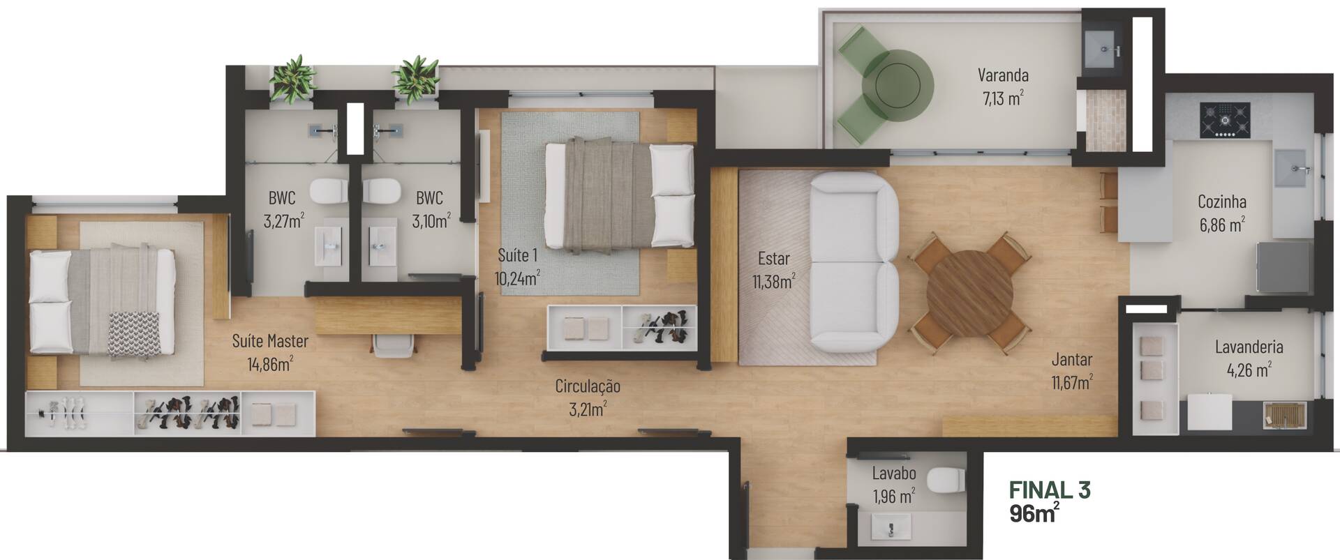 Apartamento, 2 quartos, 96 m² - Foto 32