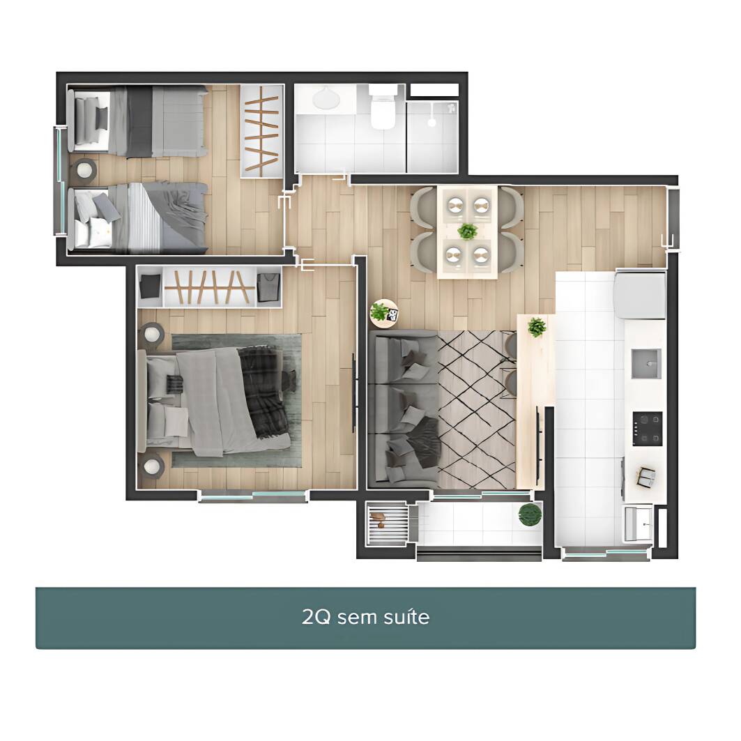 Apartamento à venda com 2 quartos, 45m² - Foto 20