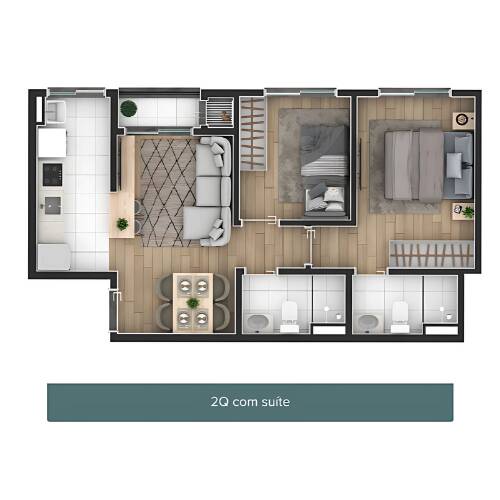 Apartamento à venda com 2 quartos, 45m² - Foto 21