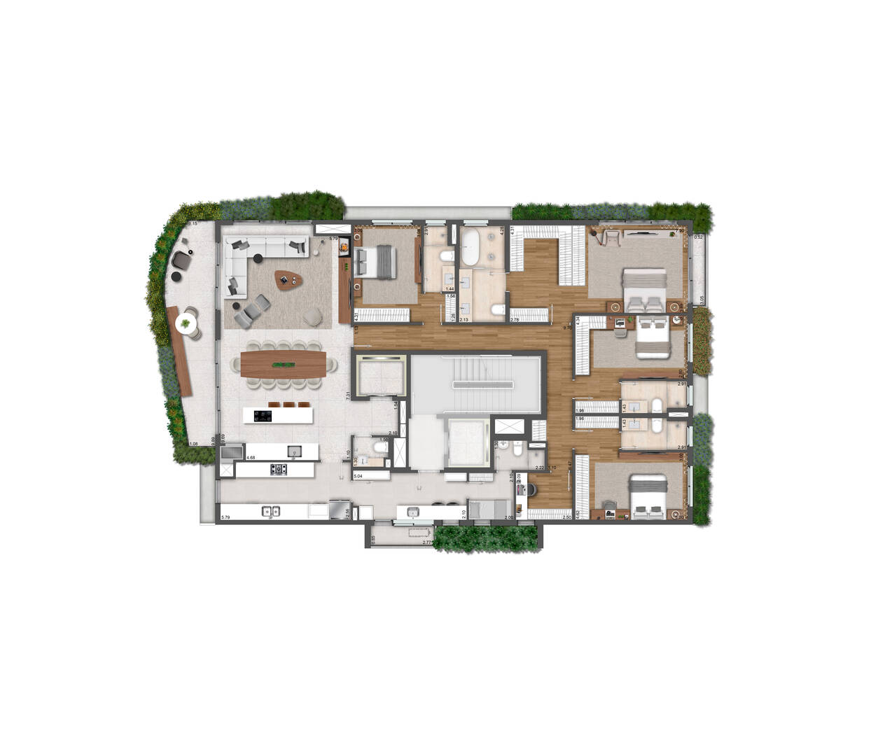 Apartamento à venda com 3 quartos, 200m² - Foto 20