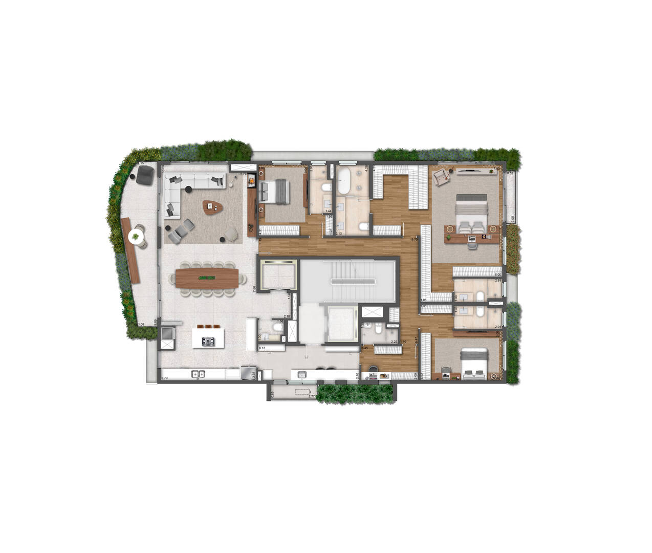 Apartamento à venda com 3 quartos, 200m² - Foto 21