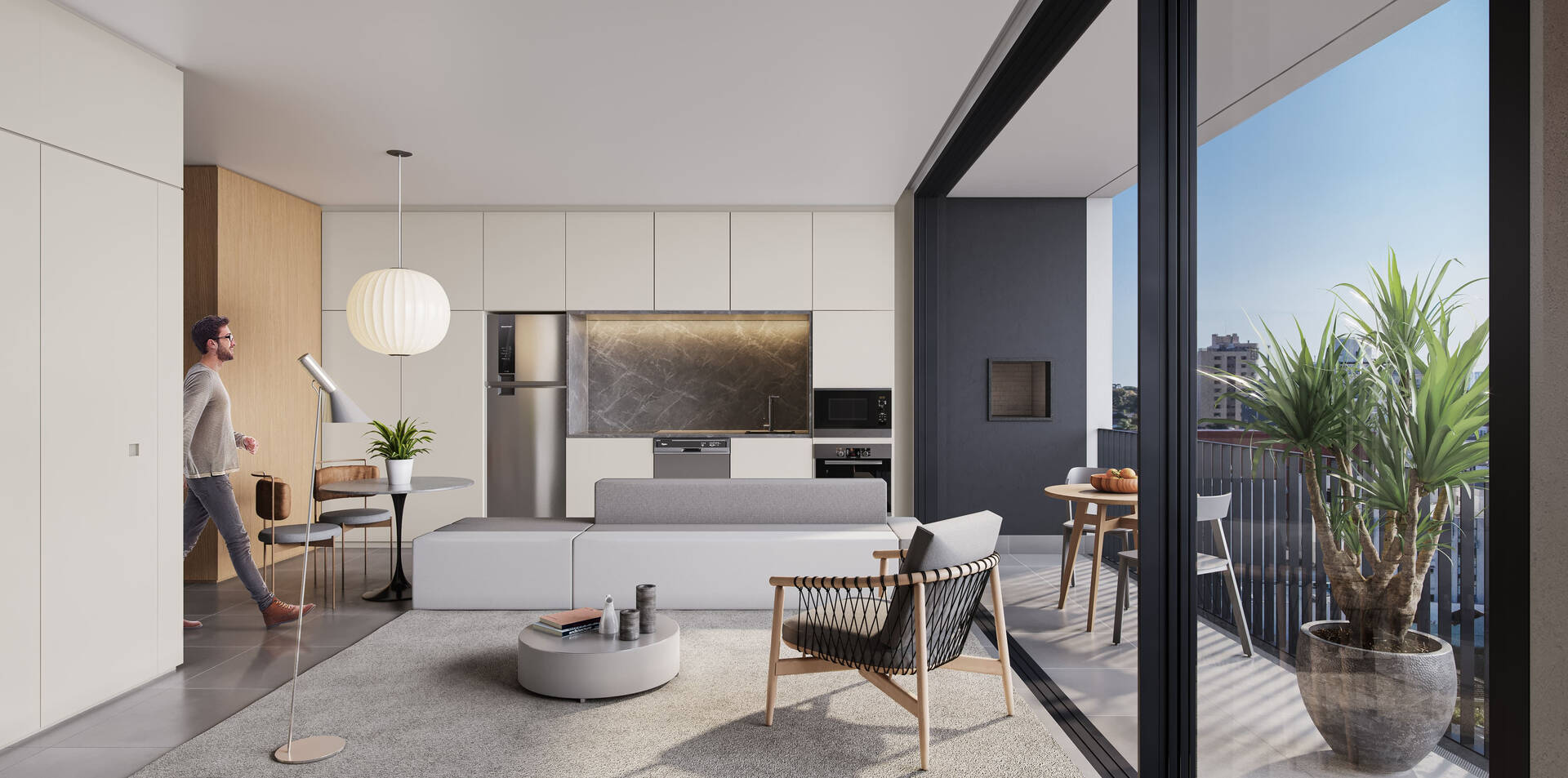 Apartamento à venda com 2 quartos, 107m² - Foto 1