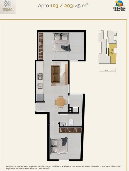 Apartamento, 2 quartos, 45 m² - Foto 17