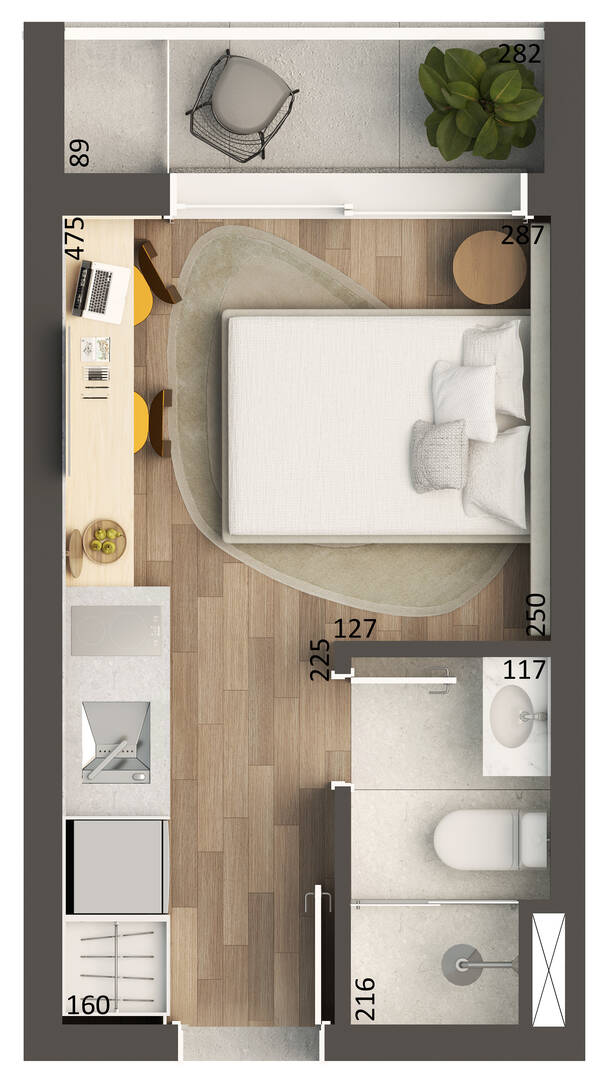 Apartamento, 1 quarto, 18 m² - Foto 16