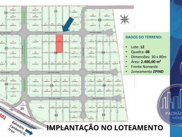 #827 - CENTRO LOGÍSTICO para Venda em Araquari - SC - 3