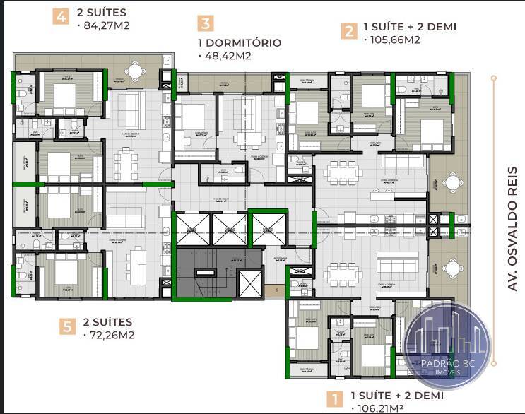 Apartamento à venda com 3 quartos, 106m² - Foto 12